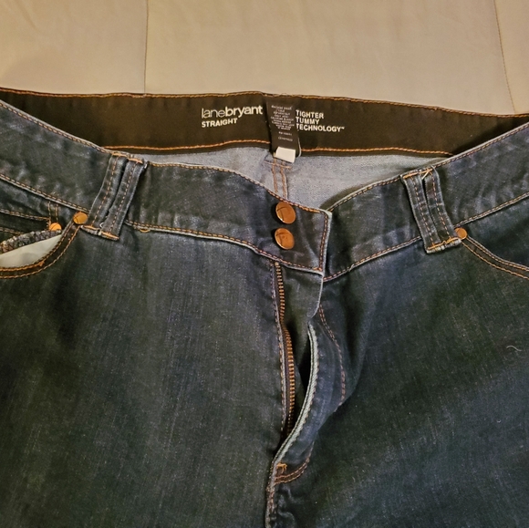 Lane Bryant 24 petite straight leg, bootcut jeans. Tighter tummy technology. - Picture 2 of 8